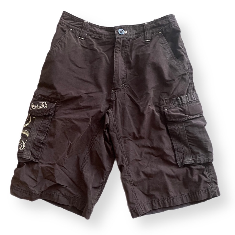 SideOut Mens/Juniors Brown Swim Trunks /Shorts - size 14